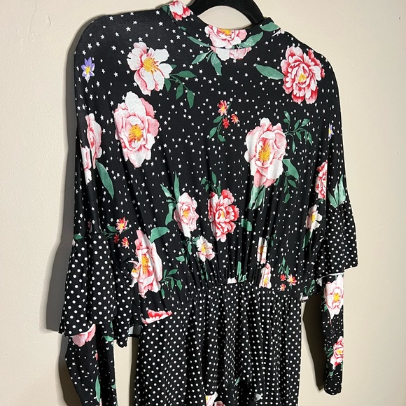 ASOS Mixed Print Deconstructed Tea Dress in Size 10 - Picture 4 of 8